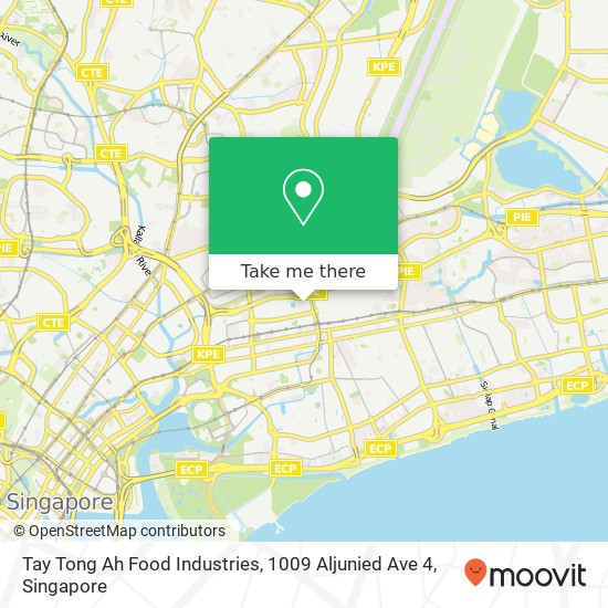 Tay Tong Ah Food Industries, 1009 Aljunied Ave 4 map