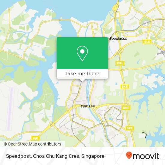 Speedpost, Choa Chu Kang Cres map