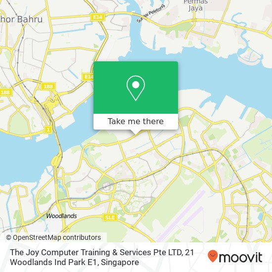 The Joy Computer Training & Services Pte LTD, 21 Woodlands Ind Park E1地图