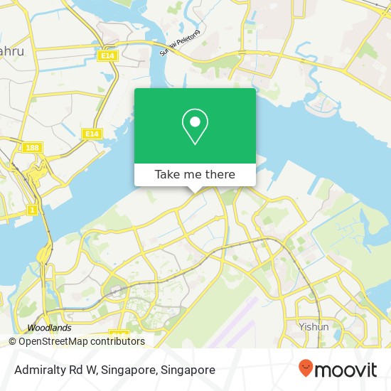 Admiralty Rd W, Singapore地图