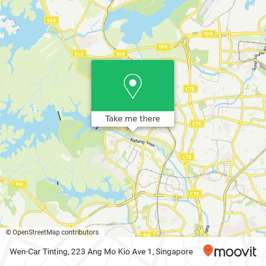 Wen-Car Tinting, 223 Ang Mo Kio Ave 1地图