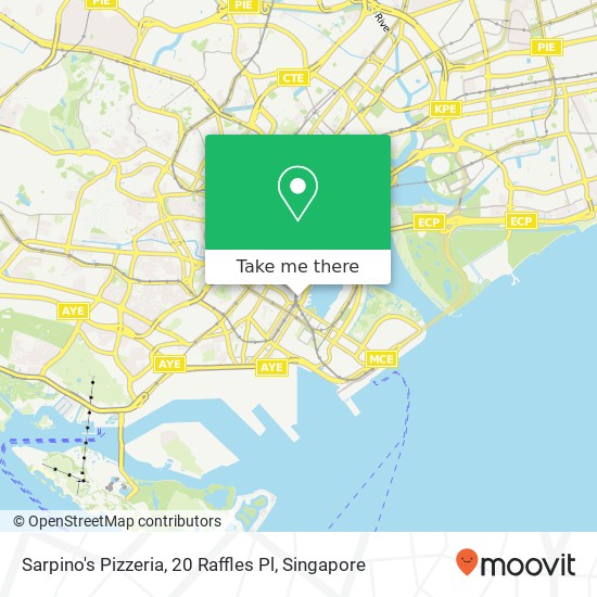 Sarpino's Pizzeria, 20 Raffles Pl map