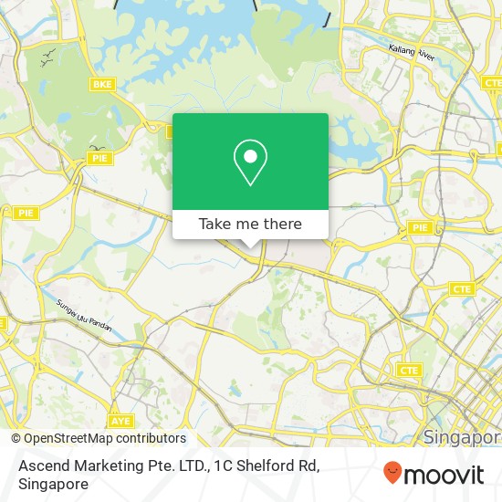 Ascend Marketing Pte. LTD., 1C Shelford Rd map