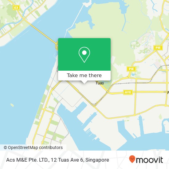 Acs M&E Pte. LTD., 12 Tuas Ave 6地图