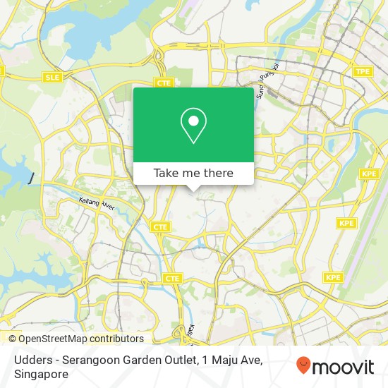 Udders - Serangoon Garden Outlet, 1 Maju Ave map