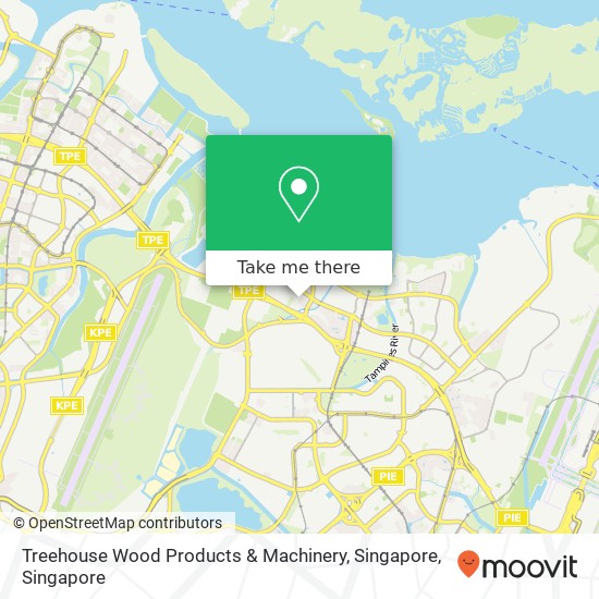 Treehouse Wood Products & Machinery, Singapore map