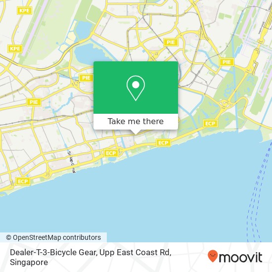 Dealer-T-3-Bicycle Gear, Upp East Coast Rd map