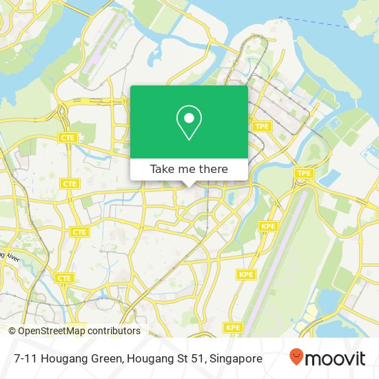 7-11 Hougang Green, Hougang St 51 map