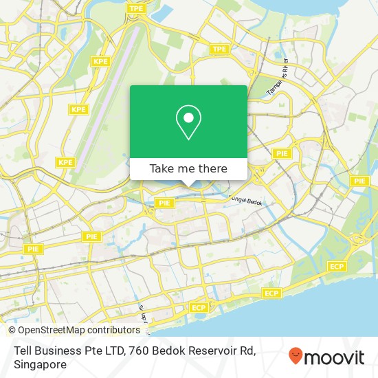 Tell Business Pte LTD, 760 Bedok Reservoir Rd map