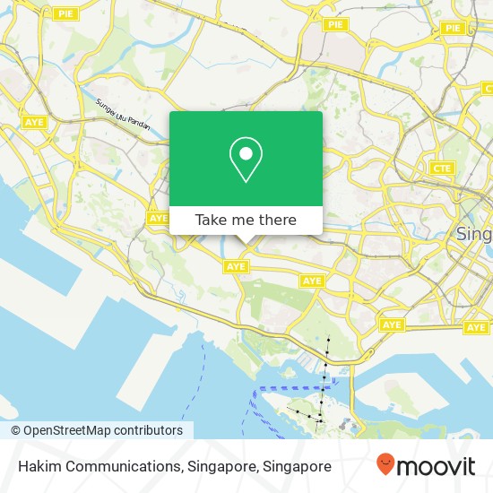 Hakim Communications, Singapore map