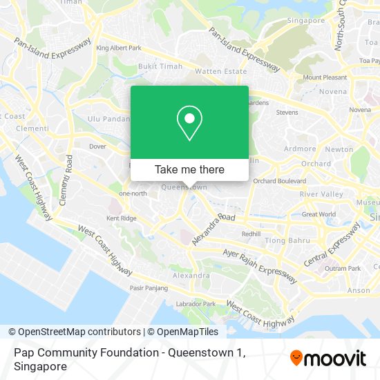 Pap Community Foundation - Queenstown 1 map