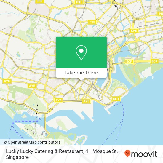 Lucky Lucky Catering & Restaurant, 41 Mosque St map