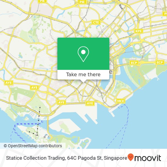 Statice Collection Trading, 64C Pagoda St map