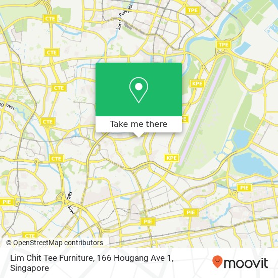 Lim Chit Tee Furniture, 166 Hougang Ave 1地图