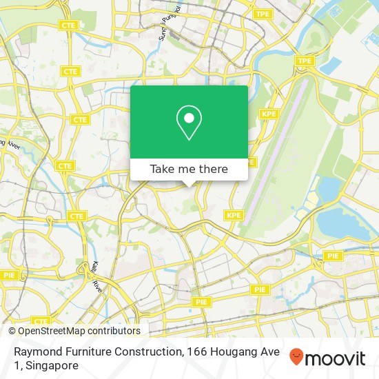 Raymond Furniture Construction, 166 Hougang Ave 1 map