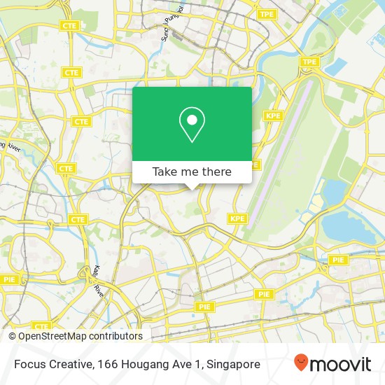 Focus Creative, 166 Hougang Ave 1地图