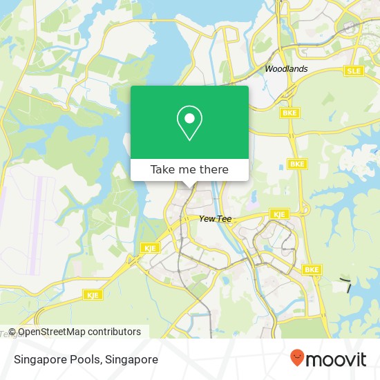 Singapore Pools map