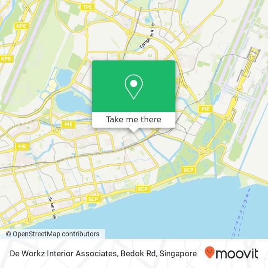 De Workz Interior Associates, Bedok Rd map