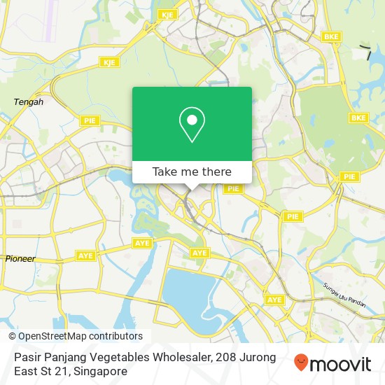 Pasir Panjang Vegetables Wholesaler, 208 Jurong East St 21 map