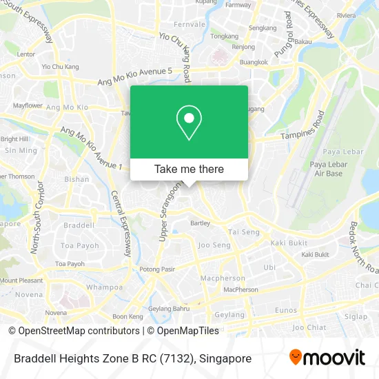 Braddell Heights Zone B RC (7132) map
