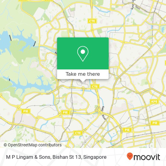 M P Lingam & Sons, Bishan St 13 map