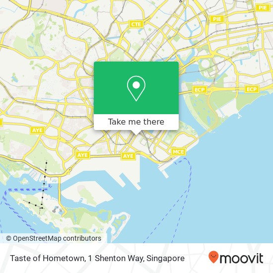 Taste of Hometown, 1 Shenton Way map