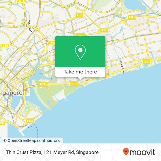 Thin Crust Pizza, 121 Meyer Rd地图