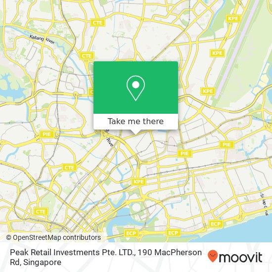 Peak Retail Investments Pte. LTD., 190 MacPherson Rd map