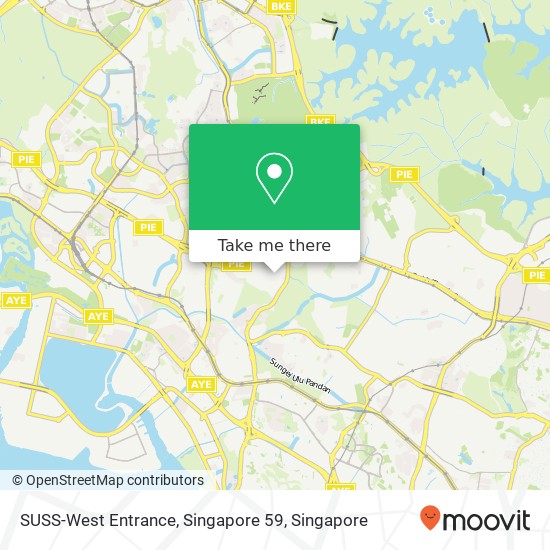 SUSS-West Entrance, Singapore 59 map