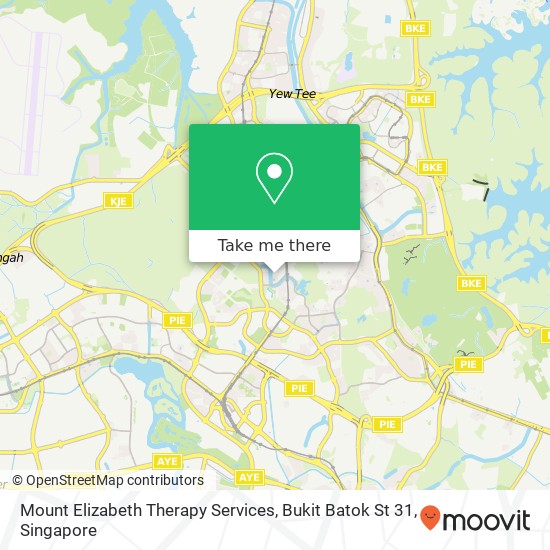 Mount Elizabeth Therapy Services, Bukit Batok St 31地图