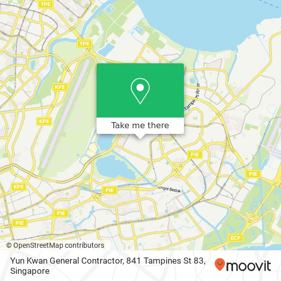 Yun Kwan General Contractor, 841 Tampines St 83地图