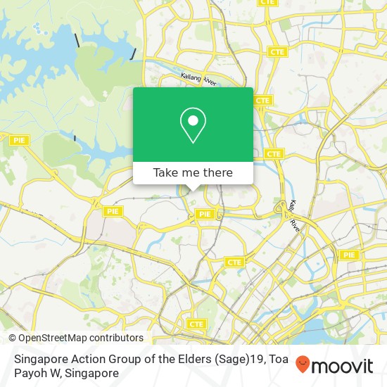 Singapore Action Group of the Elders (Sage)19, Toa Payoh W map