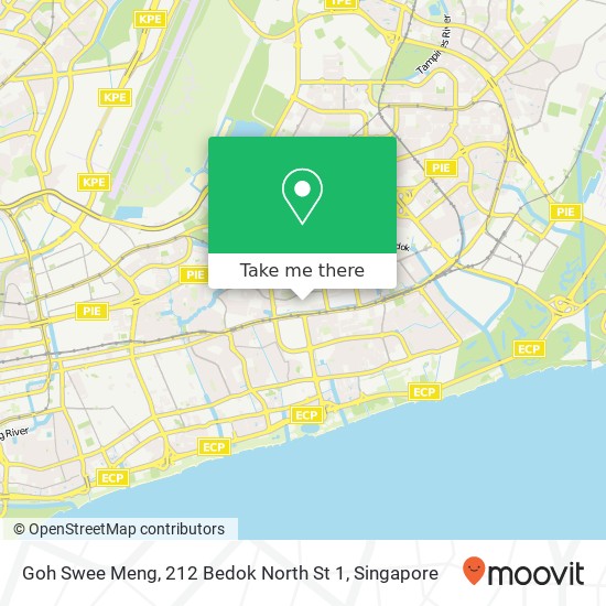 Goh Swee Meng, 212 Bedok North St 1 map