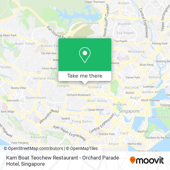 Kam Boat Teochew Restaurant - Orchard Parade Hotel地图