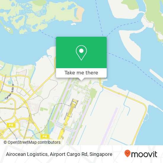 Airocean Logistics, Airport Cargo Rd map