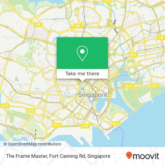 The Frame Master, Fort Canning Rd map
