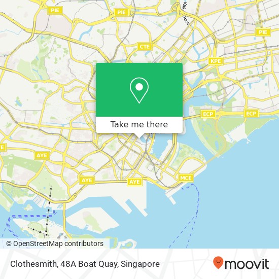 Clothesmith, 48A Boat Quay map