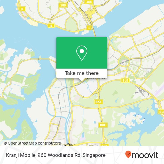 Kranji Mobile, 960 Woodlands Rd地图