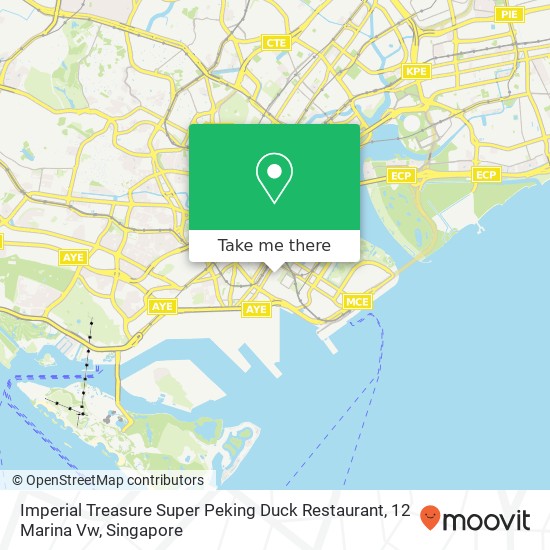 Imperial Treasure Super Peking Duck Restaurant, 12 Marina Vw map