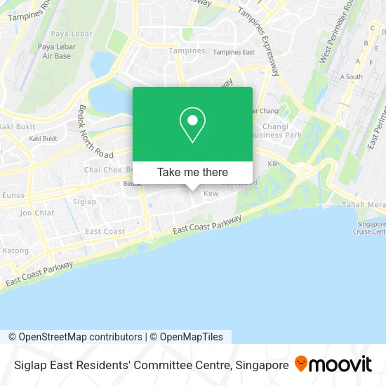 Siglap East Residents' Committee Centre map