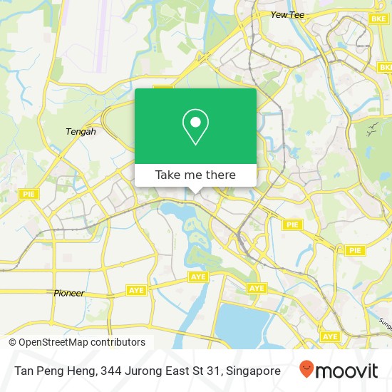 Tan Peng Heng, 344 Jurong East St 31 map