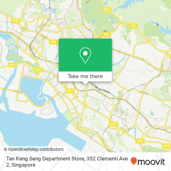 Tan Keng Seng Department Store, 352 Clementi Ave 2 map