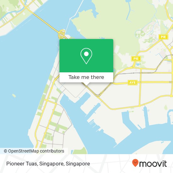 Pioneer Tuas, Singapore地图