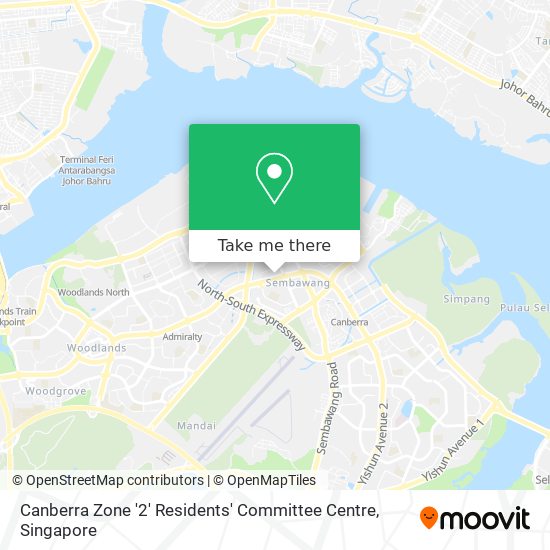 Canberra Zone '2' Residents' Committee Centre map