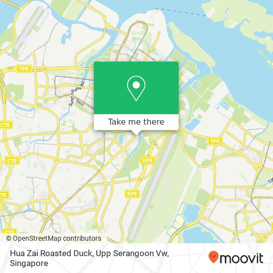 Hua Zai Roasted Duck, Upp Serangoon Vw map