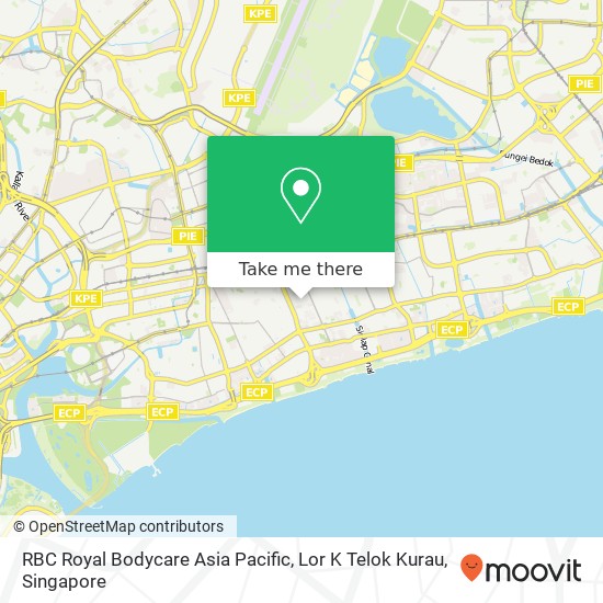 RBC Royal Bodycare Asia Pacific, Lor K Telok Kurau map