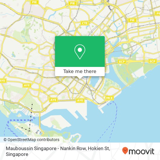 Mauboussin Singapore - Nankin Row, Hokien St map