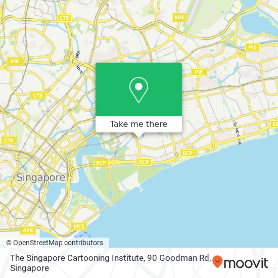 The Singapore Cartooning Institute, 90 Goodman Rd map