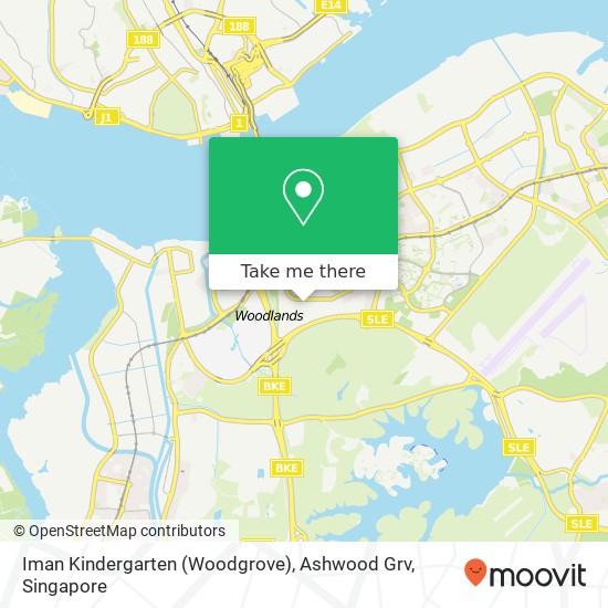 Iman Kindergarten (Woodgrove), Ashwood Grv map
