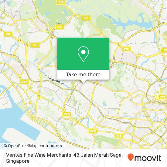 Veritas Fine Wine Merchants, 43 Jalan Merah Saga地图